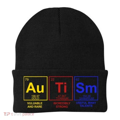 Autism Awareness Elements Periodic Table Beanie