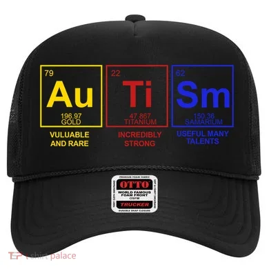 Autism Awareness Elements Periodic Table Hat