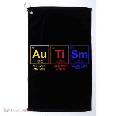 Autism Awareness Elements Periodic Table Golf Towel