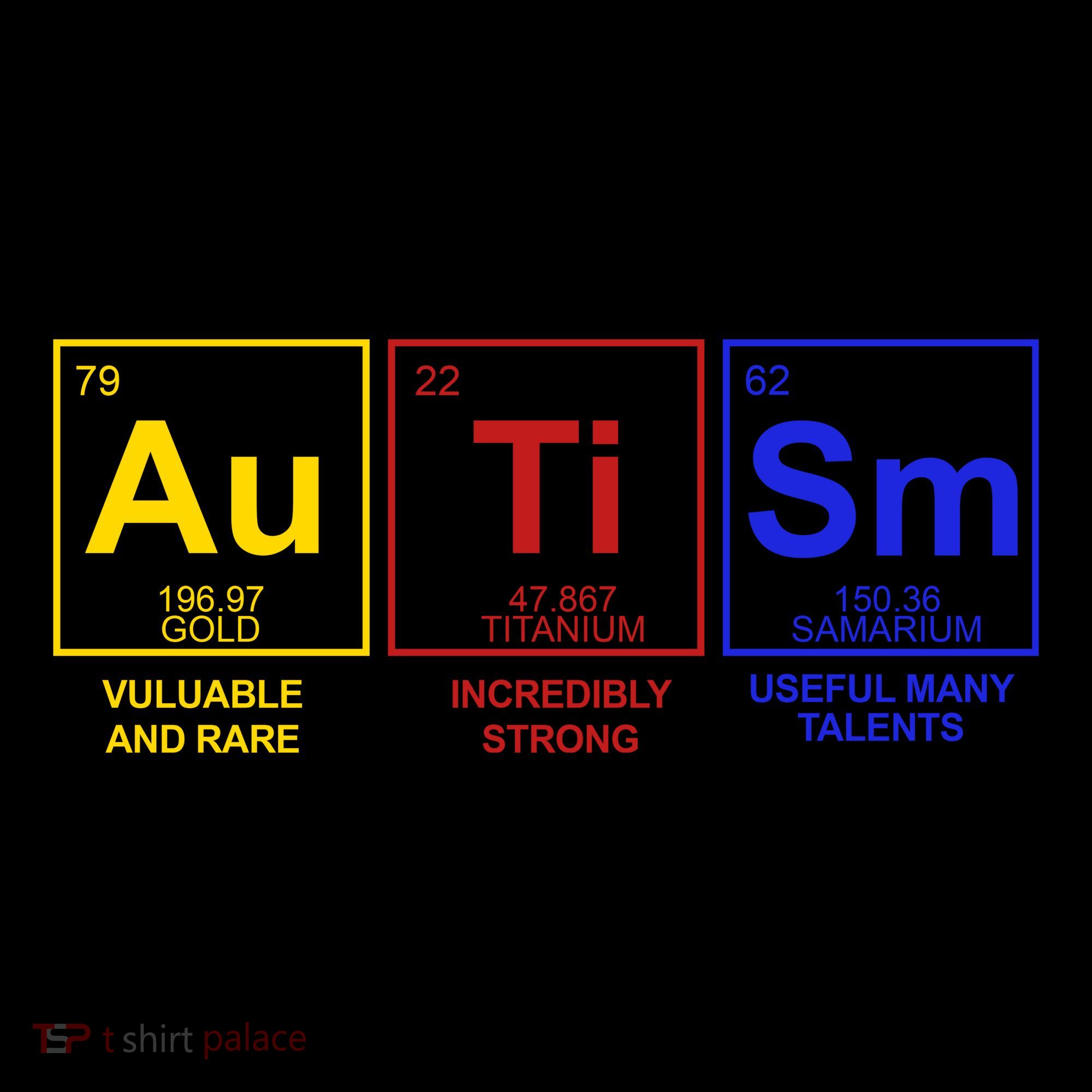 Autism Awareness Elements Periodic Table Visor