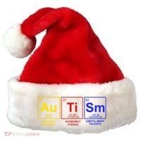 Autism Awareness Elements Periodic Table Santa Hat thumb 0