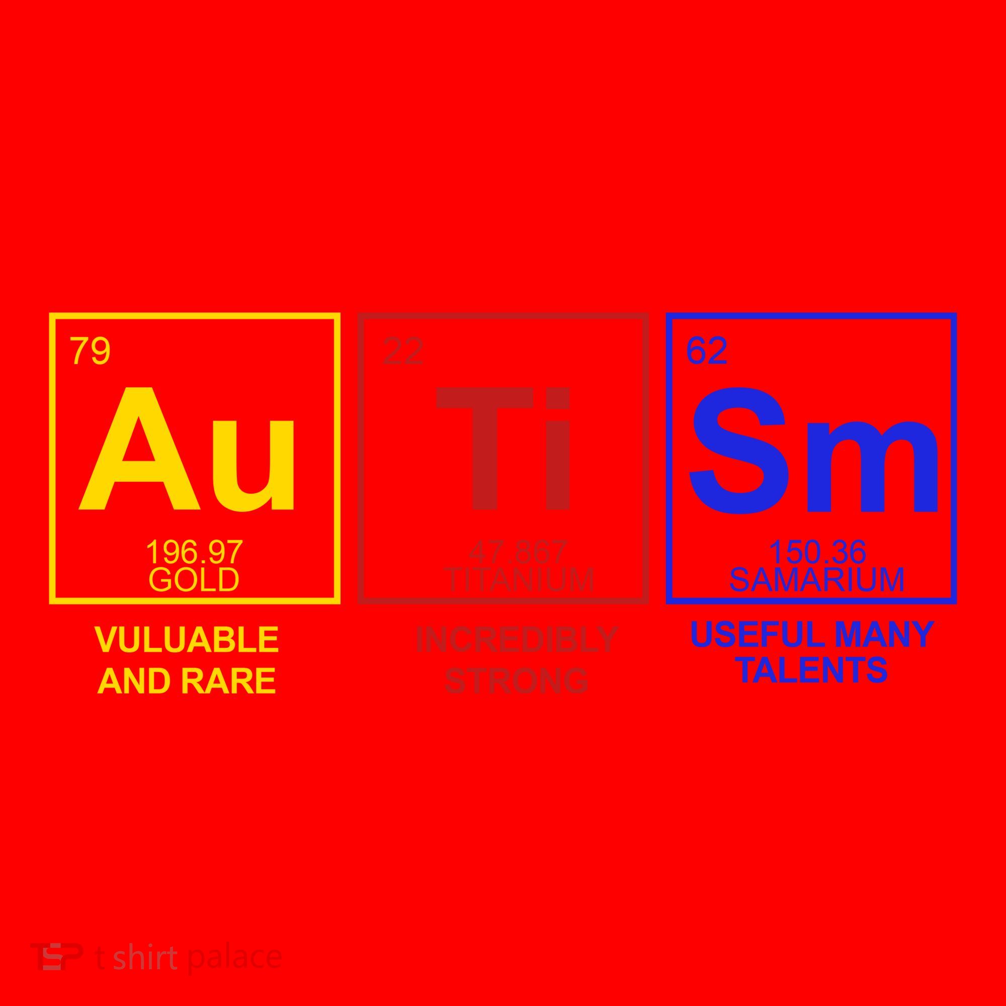 Autism Awareness Elements Periodic Table Santa Hat