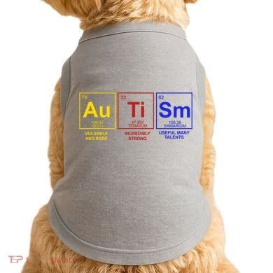 Autism Awareness Elements Periodic Table Doggie Tank