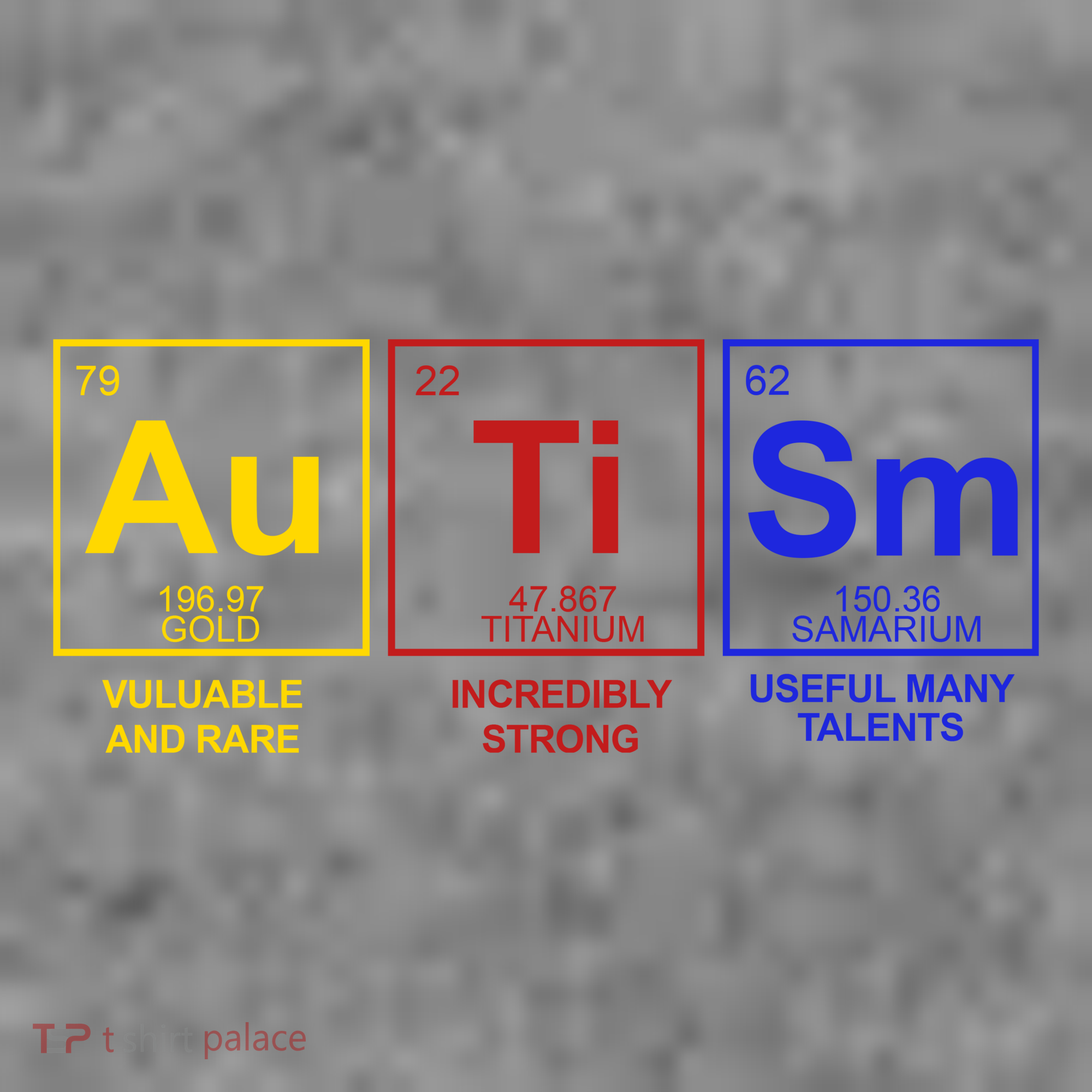 Autism Awareness Elements Periodic Table Long Sleeve Shirt