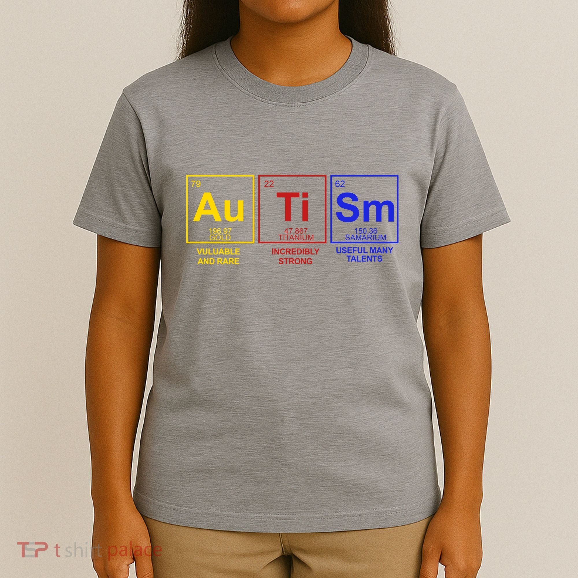 Autism Awareness Elements Periodic Table T-Shirt