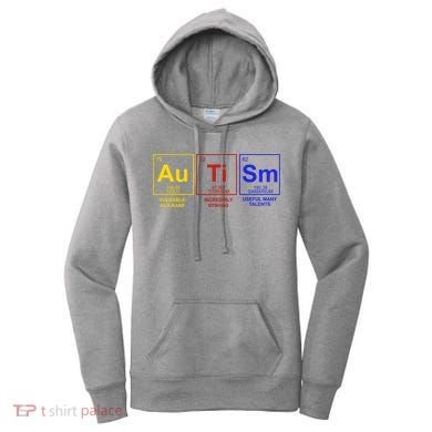 Autism Awareness Elements Periodic Table Women's Hoodie