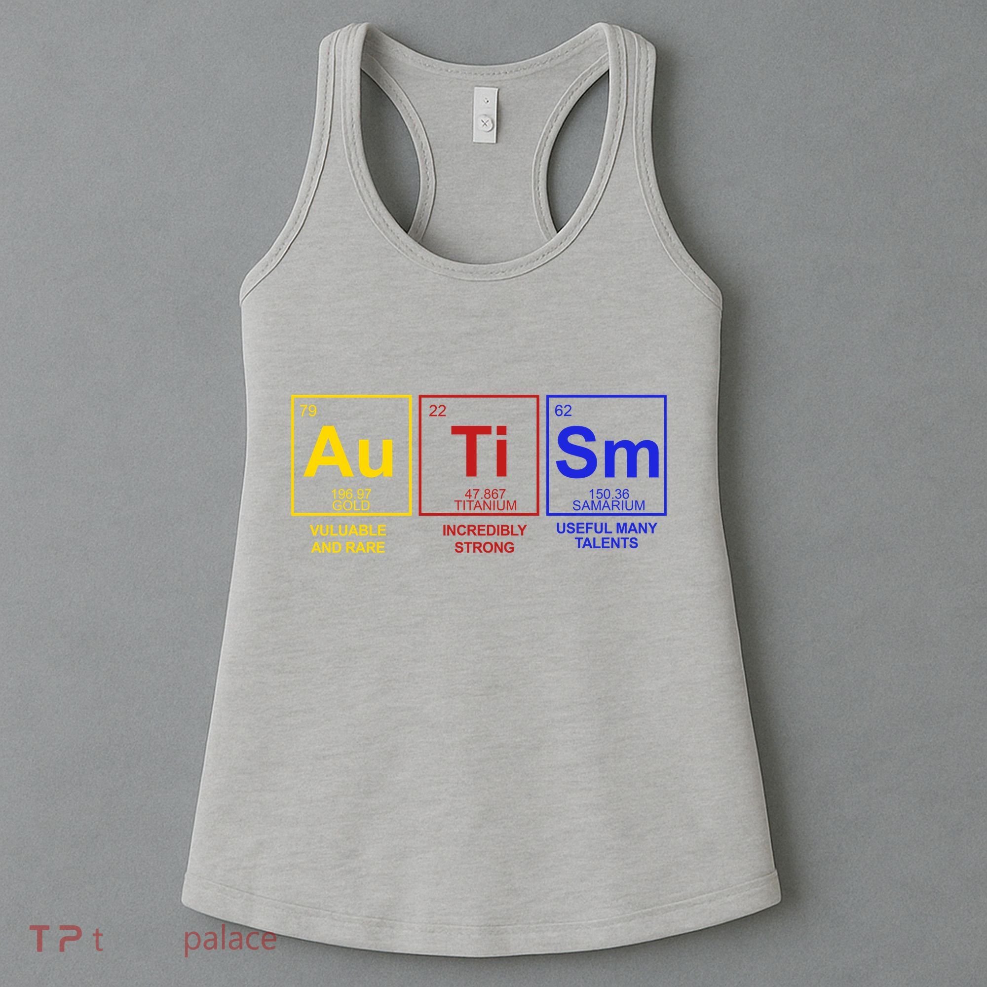 Autism Awareness Elements Periodic Table Women's Tank Top