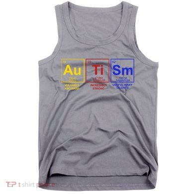Autism Awareness Elements Periodic Table Tank Top