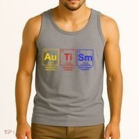 Autism Awareness Elements Periodic Table Tank Top thumb 3