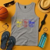 Autism Awareness Elements Periodic Table Tank Top thumb 4