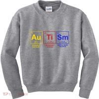 Autism Awareness Elements Periodic Table Kids Sweatshirt thumb 0