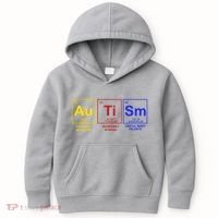 Autism Awareness Elements Periodic Table Kids Hoodie thumb 0