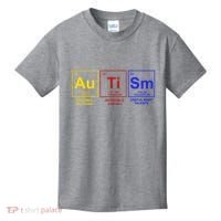 Autism Awareness Elements Periodic Table Kids T-Shirt thumb 0