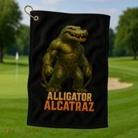 Alligator Alcatraz Epic Golf Towel thumb 1