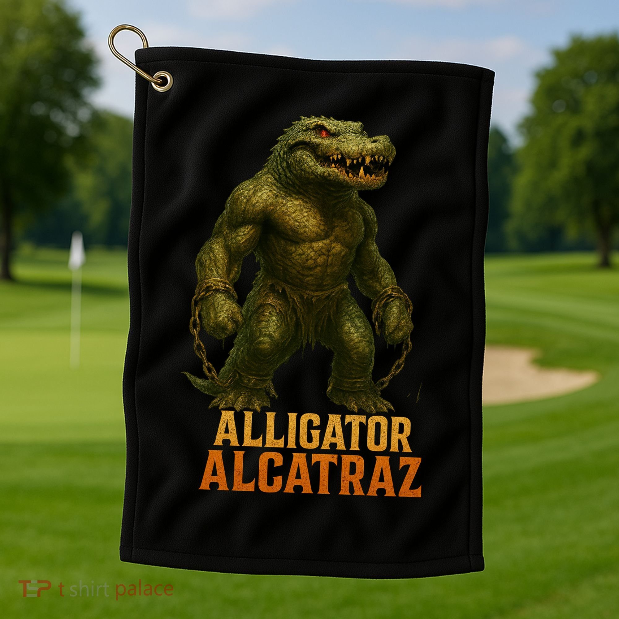 Alligator Alcatraz Epic Golf Towel