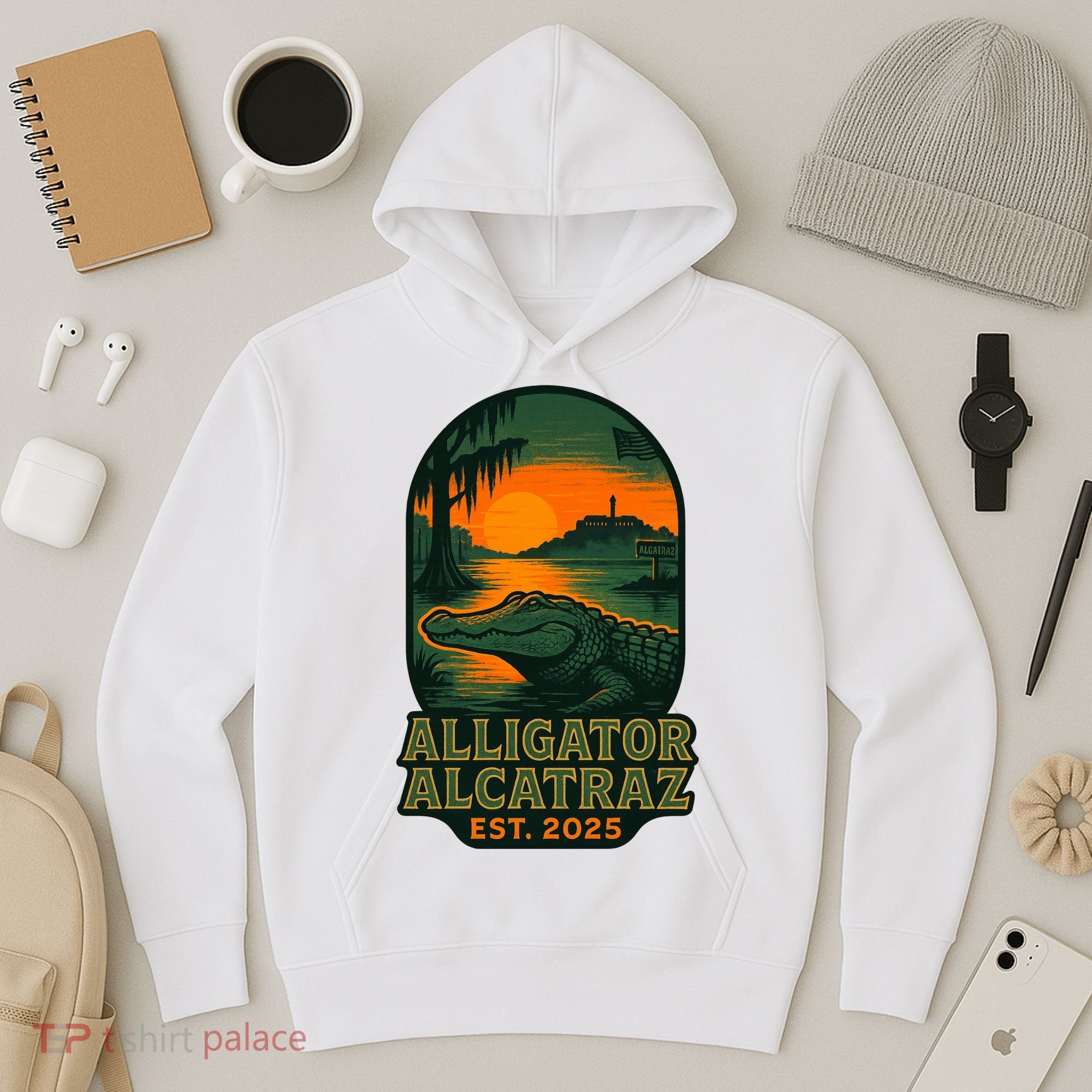 Alligator Alcatraz Est 2025 Hoodie