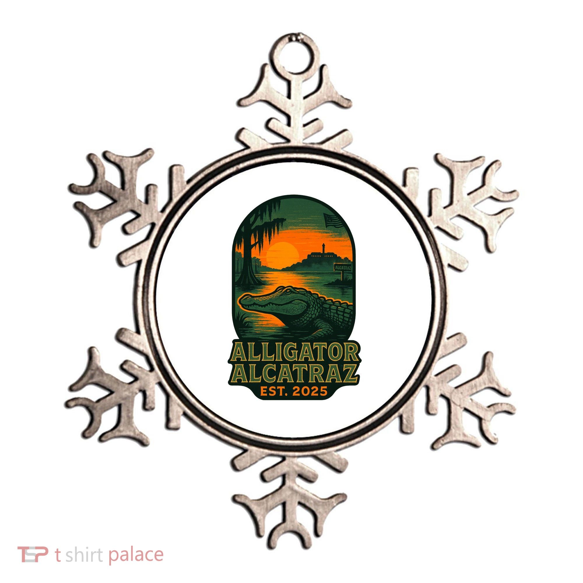 Alligator Alcatraz Est 2025 Ornament