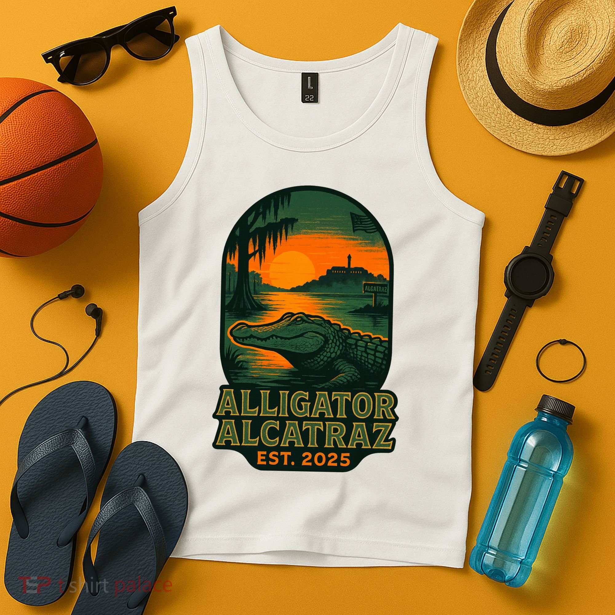 Alligator Alcatraz Est 2025 Tank Top
