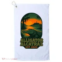 Alligator Alcatraz Est 2025 Golf Towel thumb 0