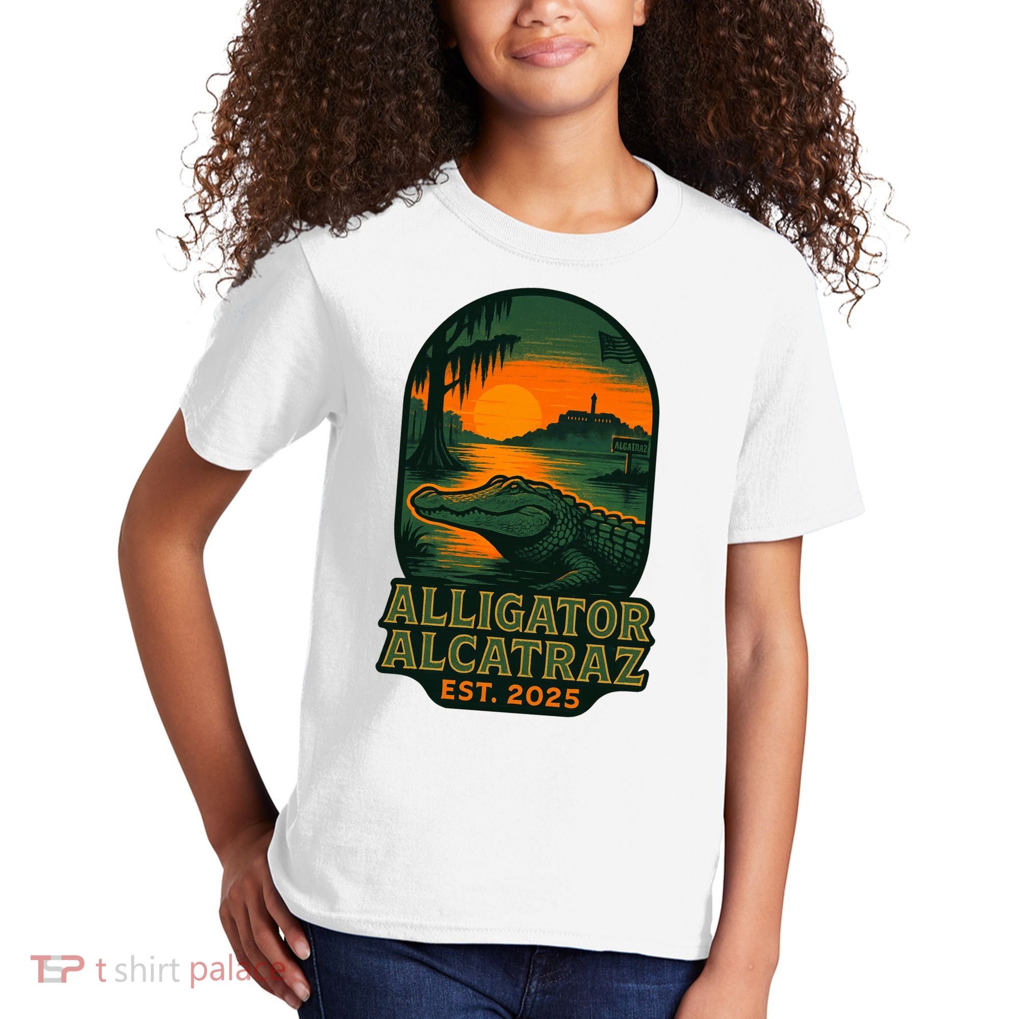 Alligator Alcatraz Est 2025 Kids T-Shirt
