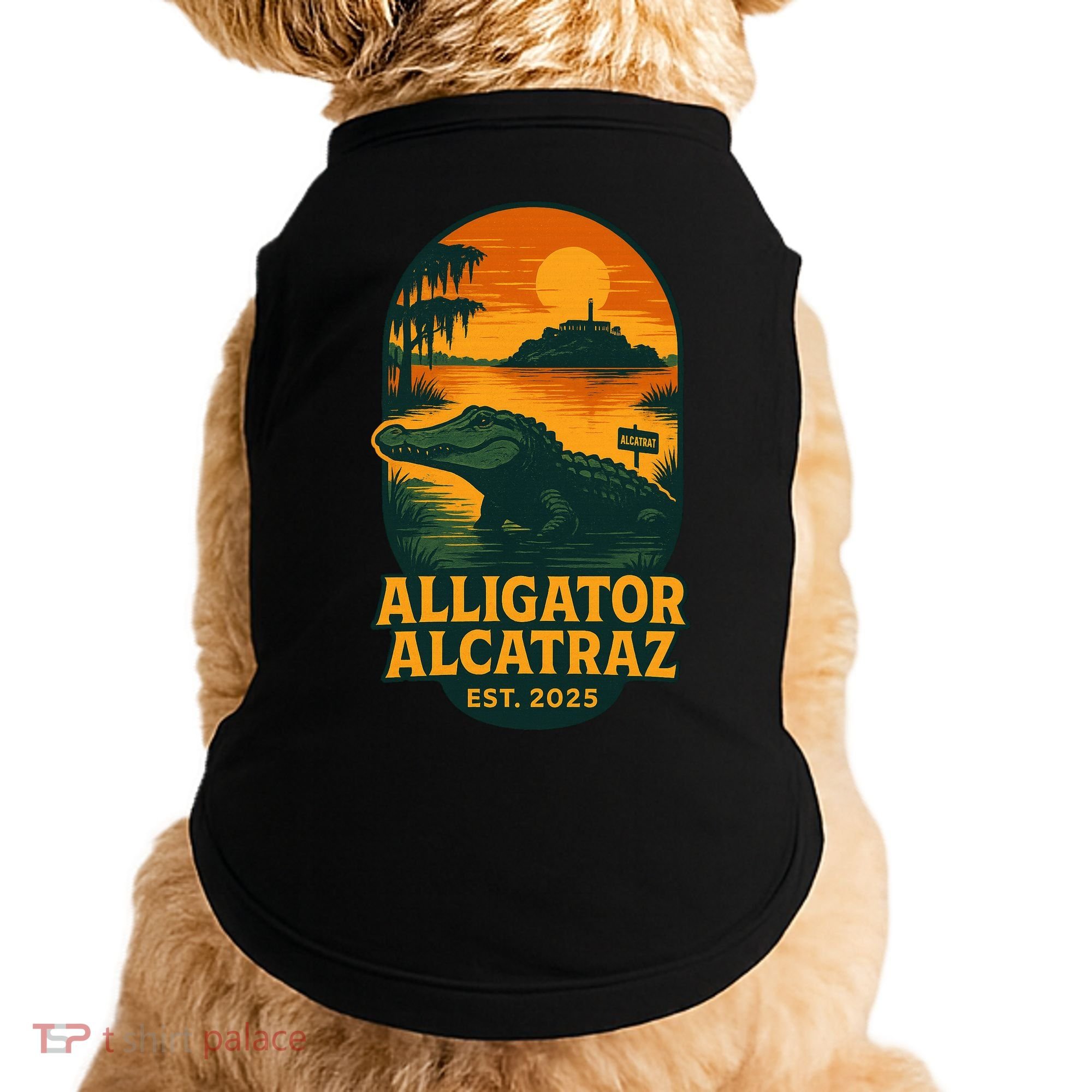 Alligator Alcatraz Established 2025 Gator Swamp Doggie Tank