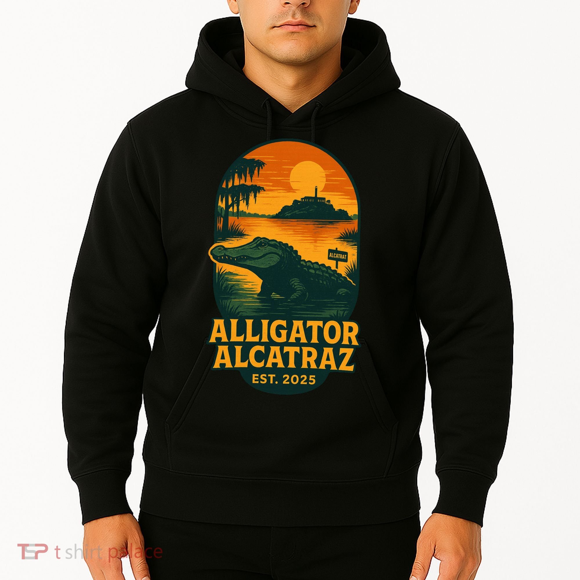 Alligator Alcatraz Established 2025 Gator Swamp Hoodie