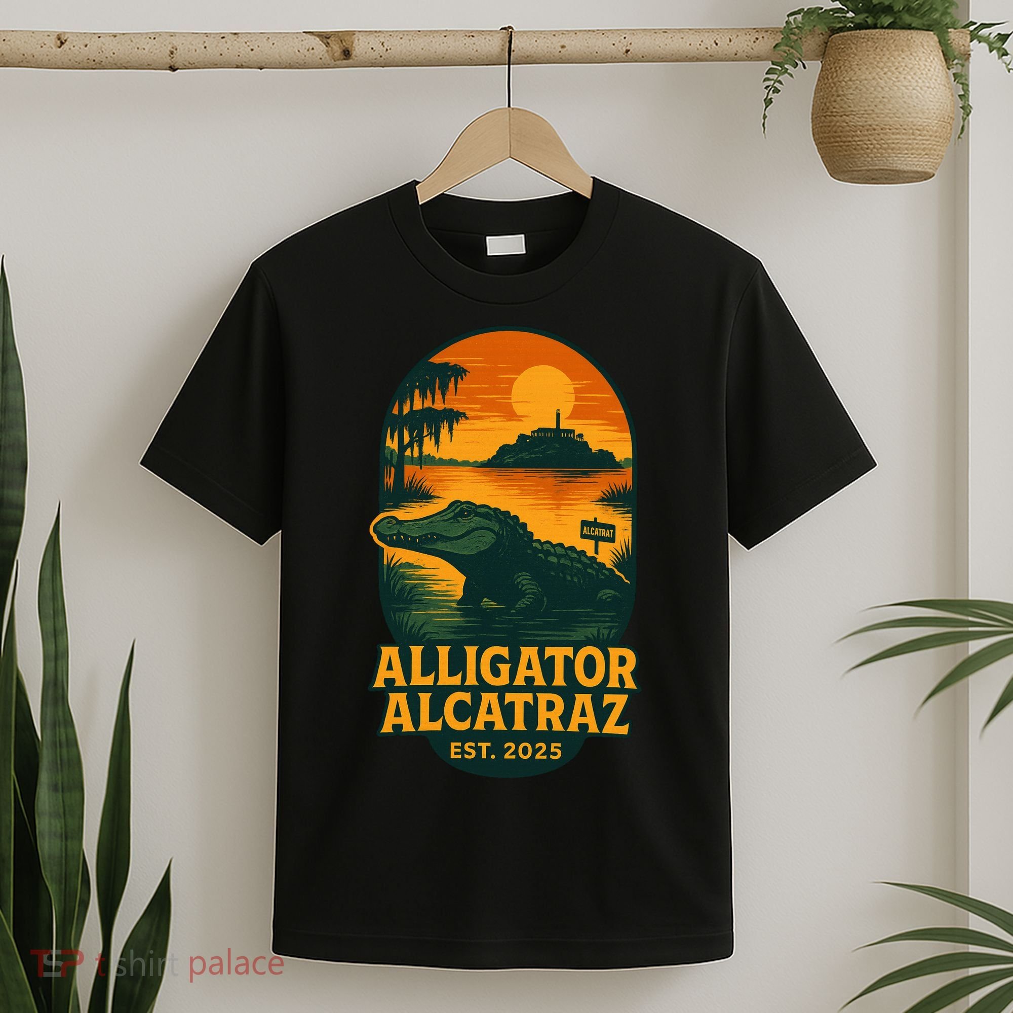 Alligator Alcatraz Established 2025 Gator Swamp T-Shirt