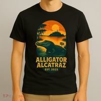 Alligator Alcatraz Established 2025 Gator Swamp T-Shirt thumb 3