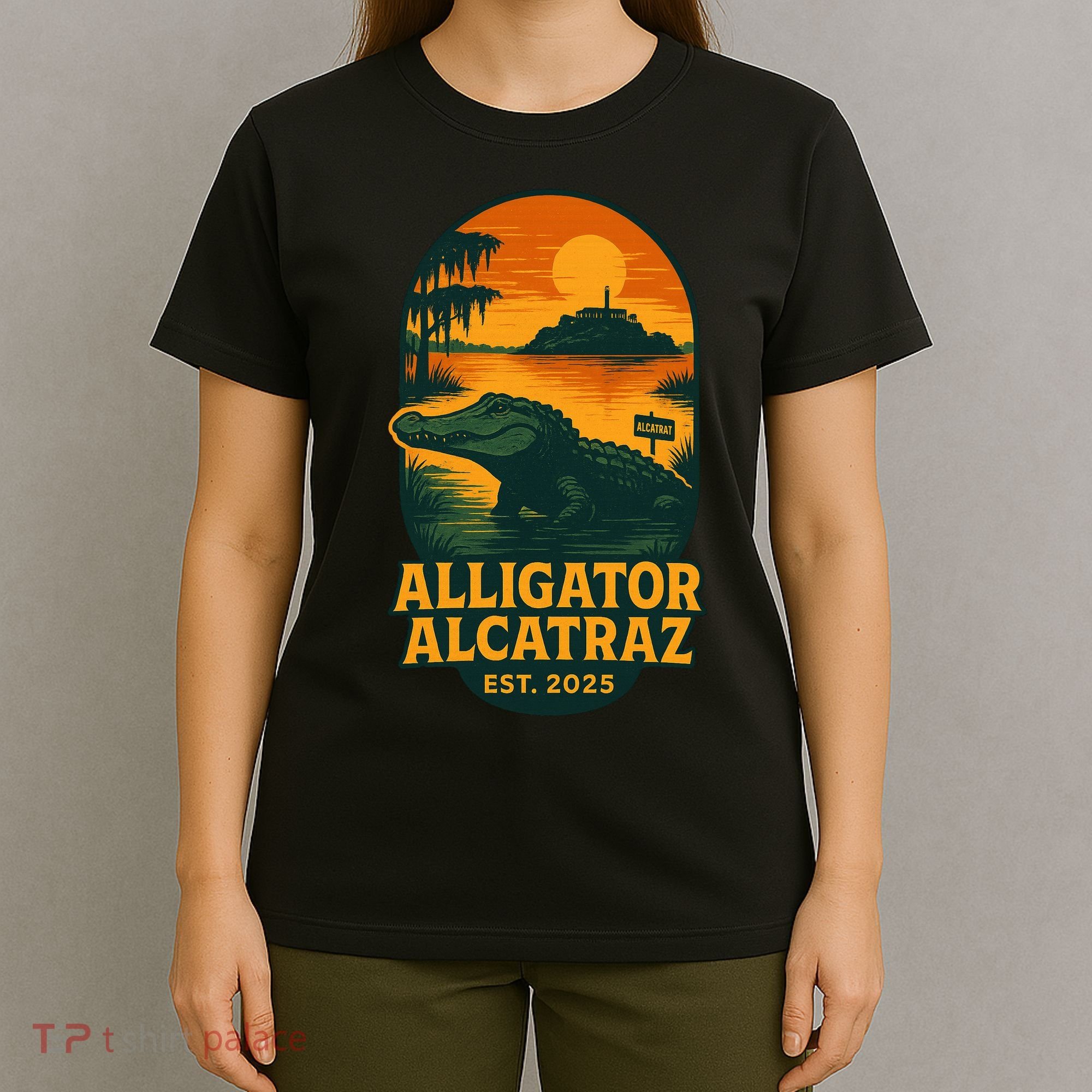 Alligator Alcatraz Established 2025 Gator Swamp T-Shirt