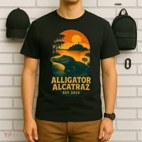 Alligator Alcatraz Established 2025 Gator Swamp T-Shirt thumb 6