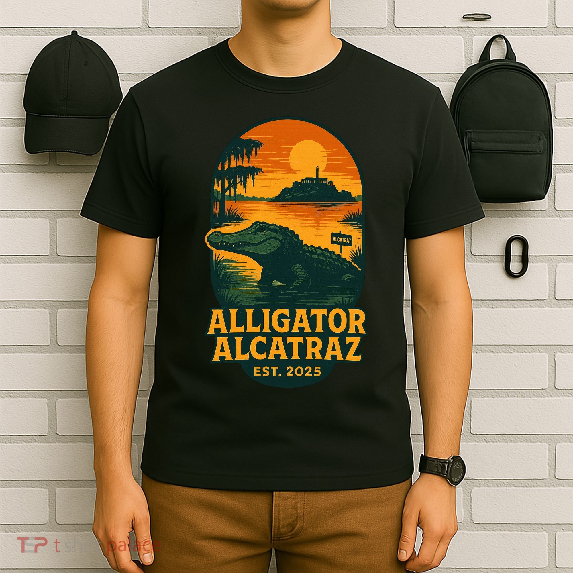 Alligator Alcatraz Established 2025 Gator Swamp T-Shirt