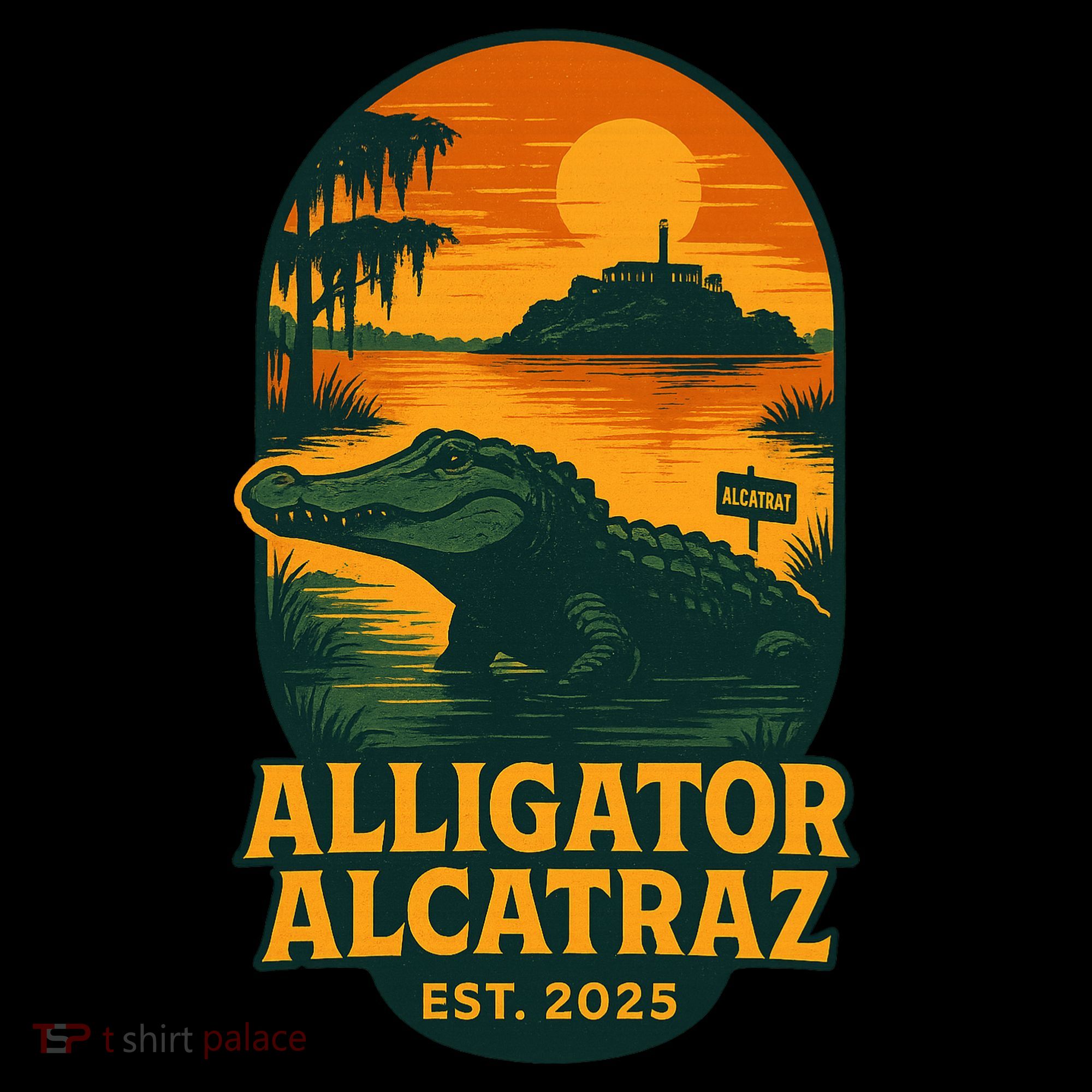Alligator Alcatraz Established 2025 Gator Swamp Women's Hoodie