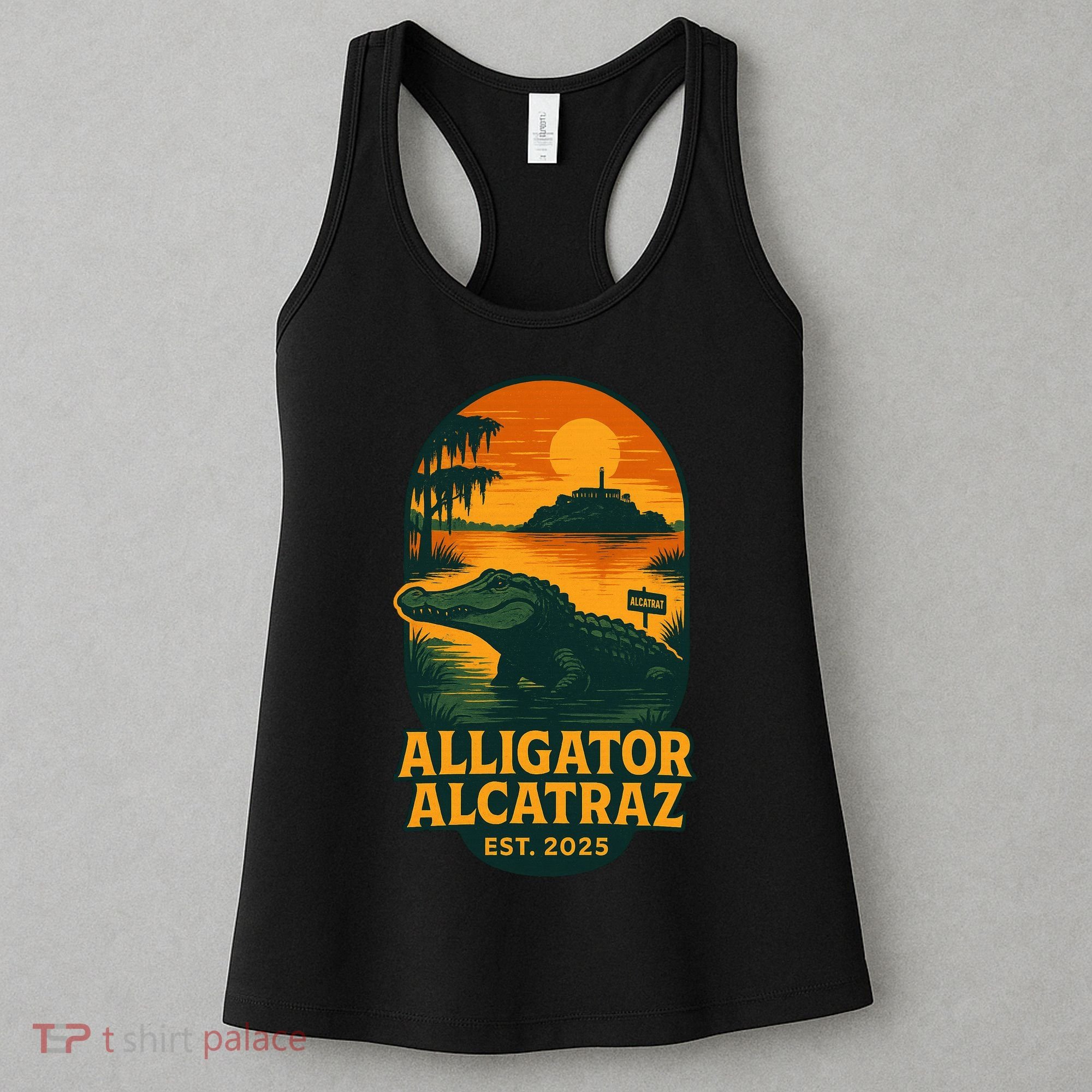 Alligator Alcatraz Established 2025 Gator Swamp Women's Tank Top