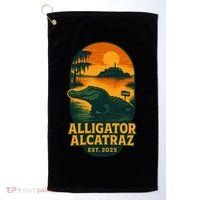 Alligator Alcatraz Established 2025 Gator Swamp Golf Towel thumb 0