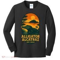 Alligator Alcatraz Established 2025 Gator Swamp Kids Long Sleeve Shirt thumb 0