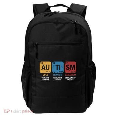 Autism Awareness Elets Periodic Table Asd Chemistry Gift Backpack