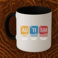 Autism Awareness Elets Periodic Table Asd Chemistry Gift Coffee Mug thumb 2