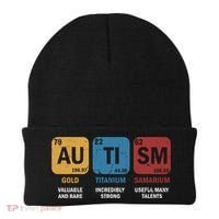 Autism Awareness Elets Periodic Table Asd Chemistry Gift Beanie thumb 0