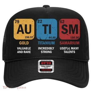 Autism Awareness Elets Periodic Table Asd Chemistry Gift Hat