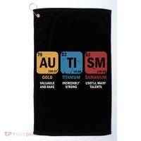 Autism Awareness Elets Periodic Table Asd Chemistry Gift Golf Towel thumb 0
