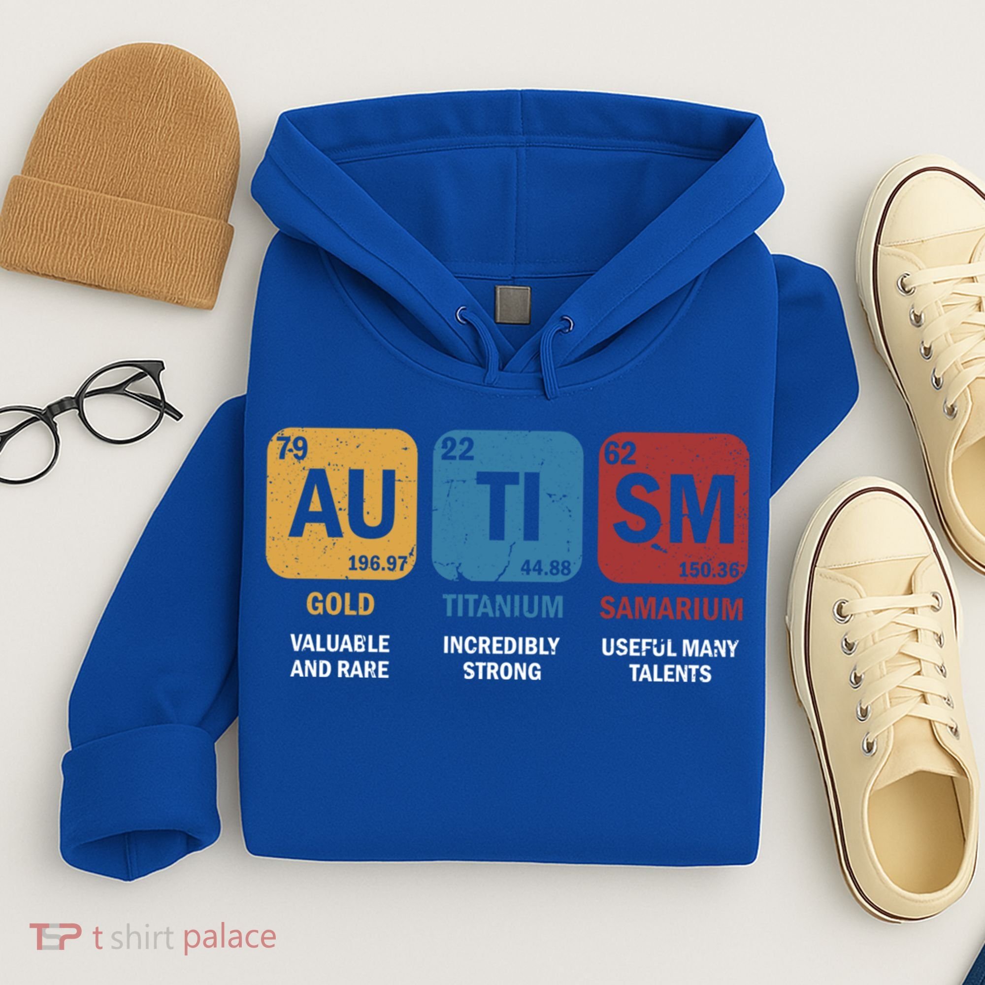 Autism Awareness Elets Periodic Table Asd Chemistry Gift Hoodie