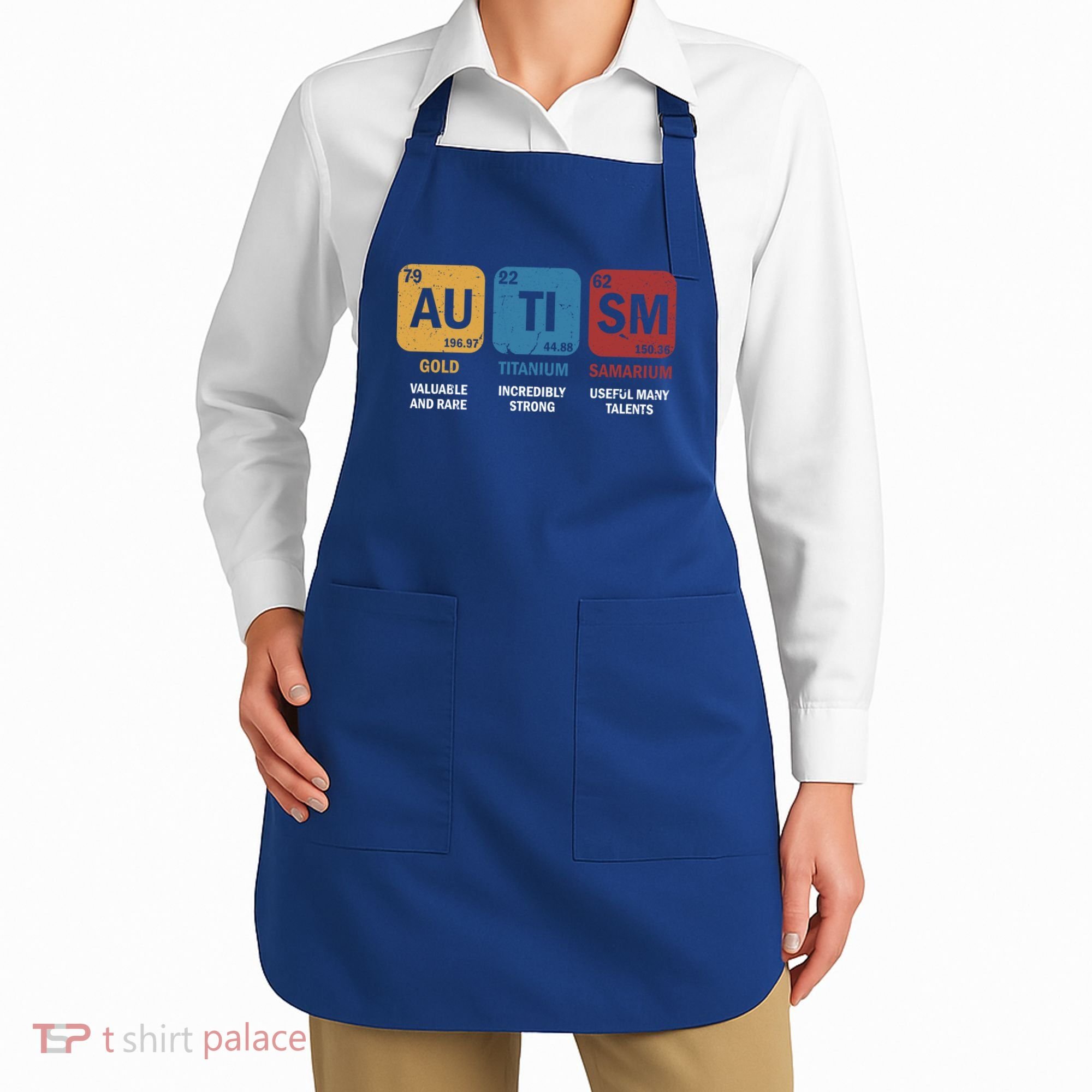 Autism Awareness Elets Periodic Table Asd Chemistry Gift Apron