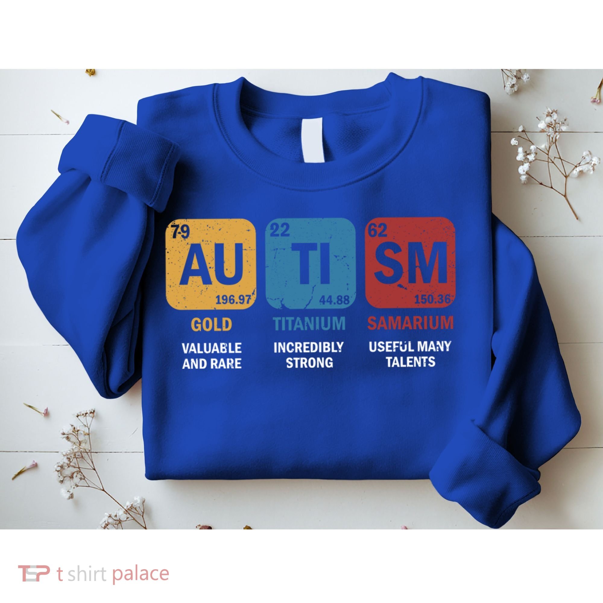 Autism Awareness Elets Periodic Table Asd Chemistry Gift Sweatshirt