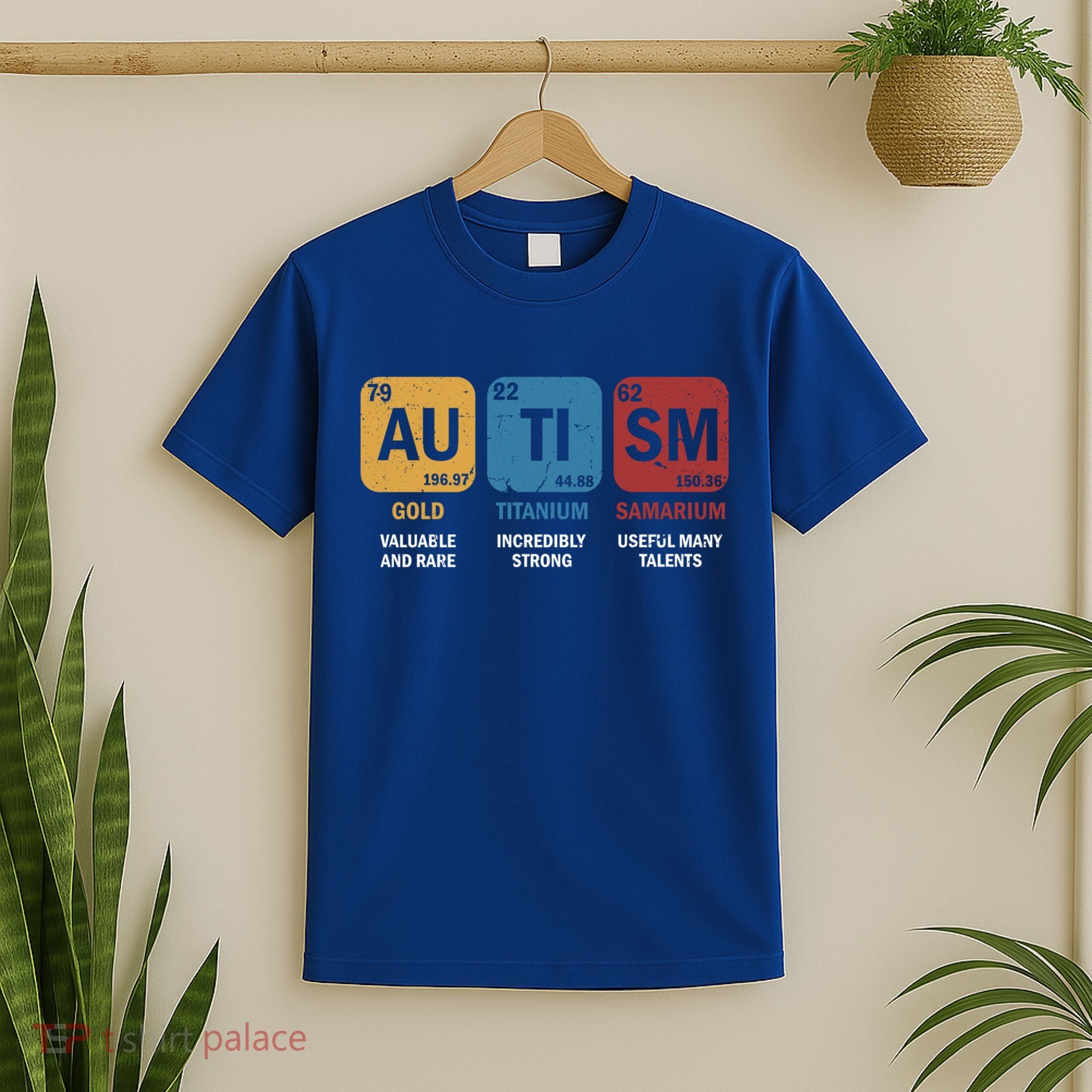 Autism Awareness Elets Periodic Table Asd Chemistry Gift T-Shirt