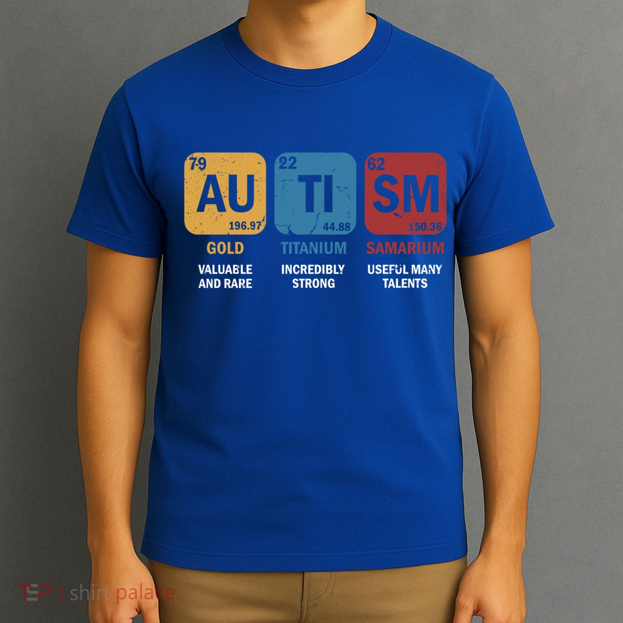 Autism Awareness Elets Periodic Table Asd Chemistry Gift T-Shirt