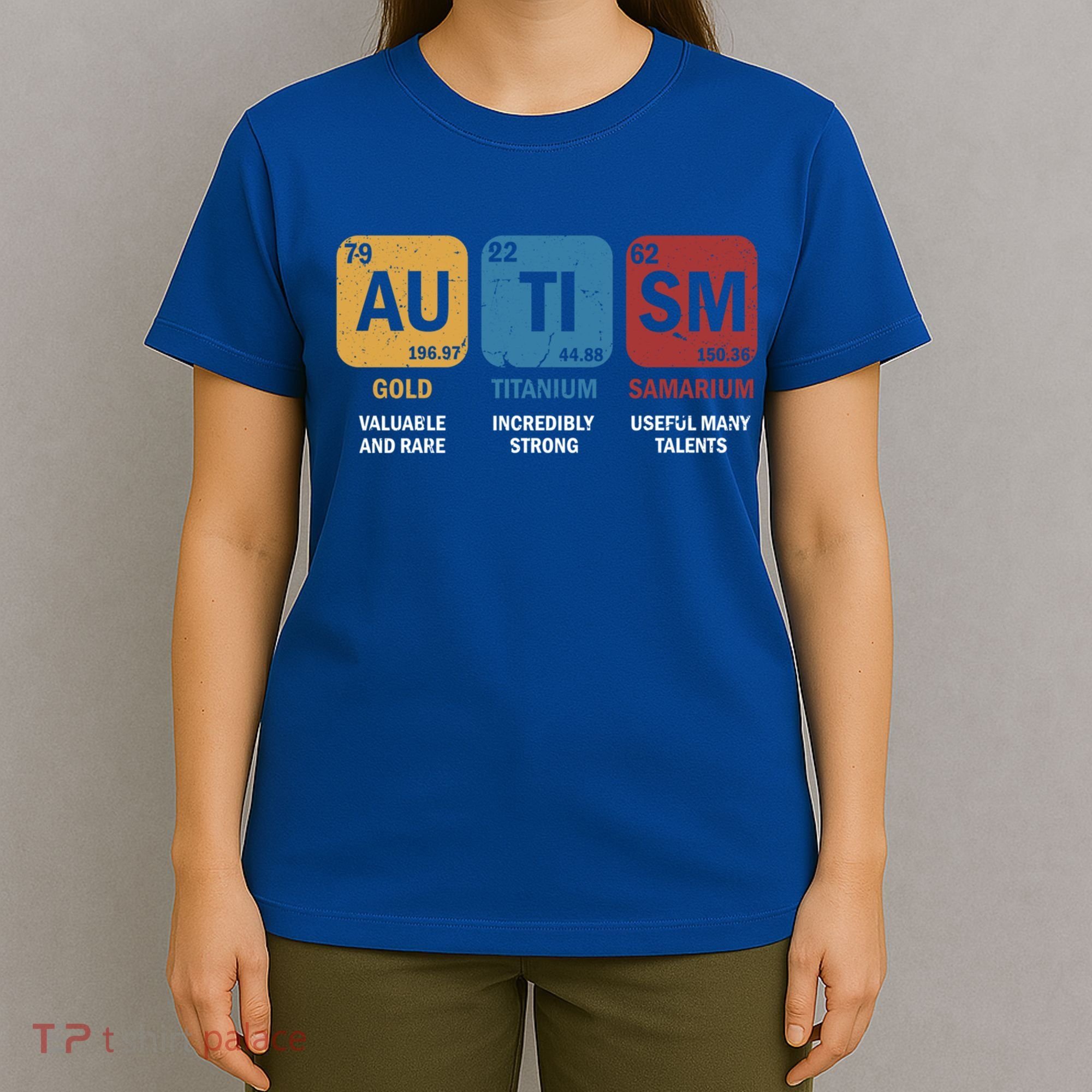 Autism Awareness Elets Periodic Table Asd Chemistry Gift T-Shirt