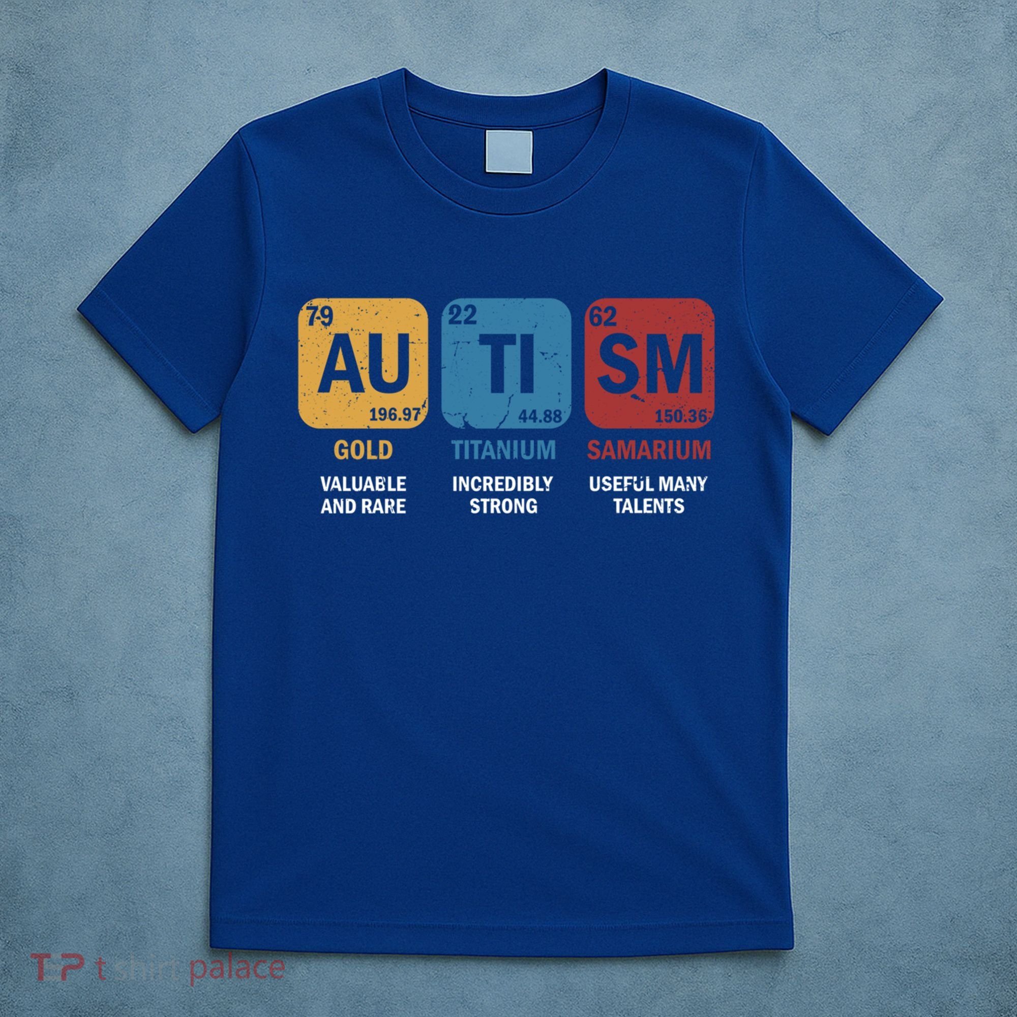 Autism Awareness Elets Periodic Table Asd Chemistry Gift T-Shirt