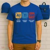 Autism Awareness Elets Periodic Table Asd Chemistry Gift T-Shirt thumb 6