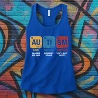 Autism Awareness Elets Periodic Table Asd Chemistry Gift Women's Tank Top thumb 3