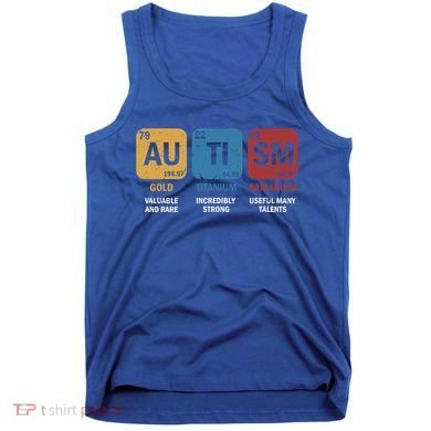 Autism Awareness Elets Periodic Table Asd Chemistry Gift Tank Top